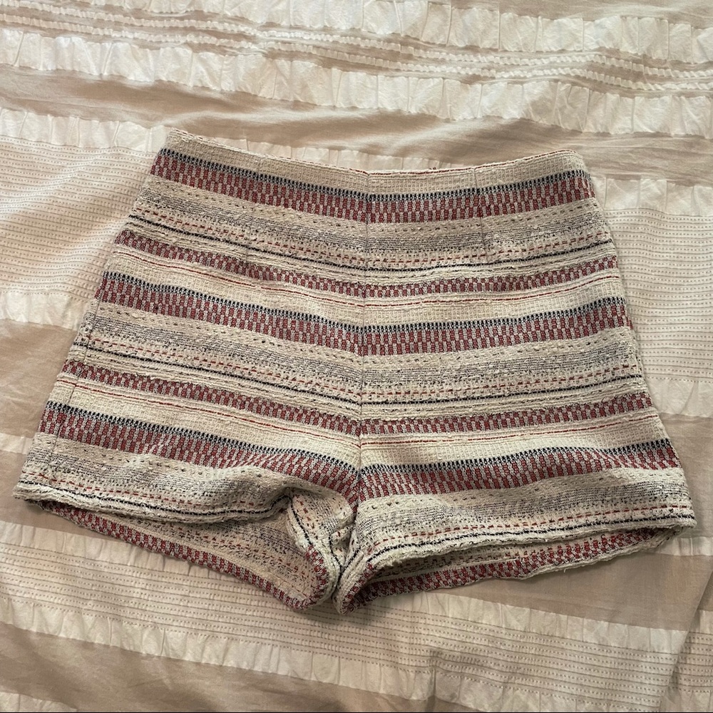 Patterned High-Waisted Shorts